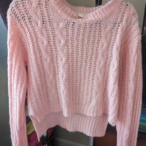 Cotton Candy LA Super Soft Women's Light Pink Sweater, Size M